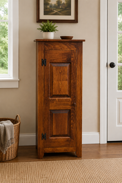 Pie Safe-48" Single Door with Raised Panel - Michael’s Cherry