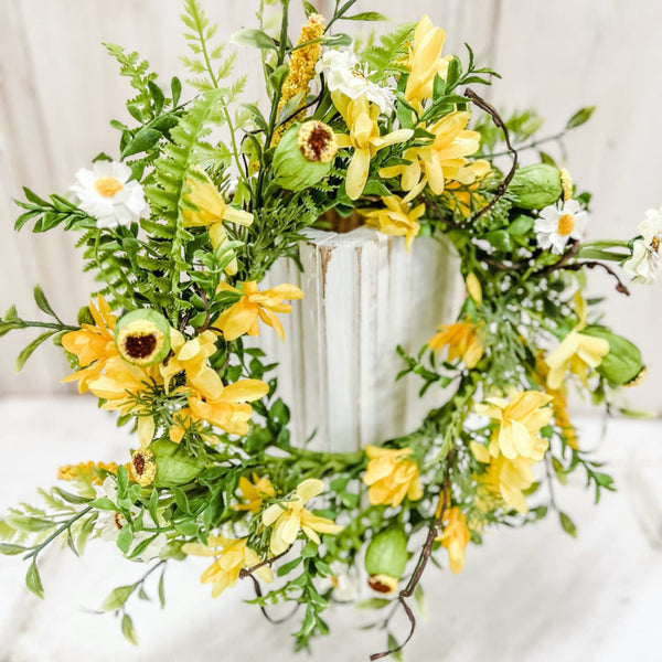 Summer Sunshine Candle Ring 6.5”