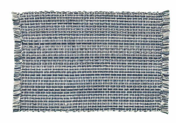 Tweed Placemat-Denim-Set of 2
