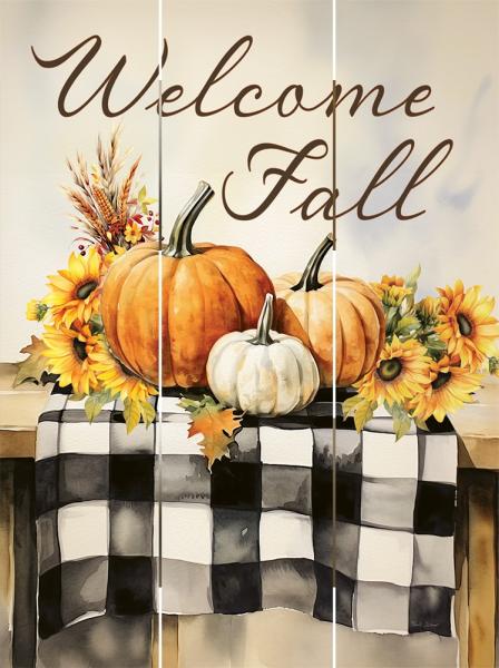 Welcome Fall Table Pallet Art