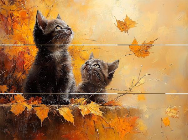 Autumn Whiskers Pallet Art