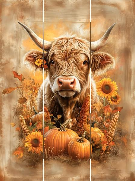 Highland Harvest Pallet Art