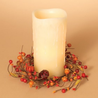 10" Autumn Mini Pumpkin Candle Ring