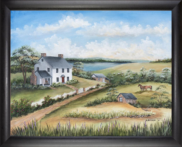 Roses and White Fences