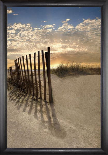 Dune Fence at Sunrise