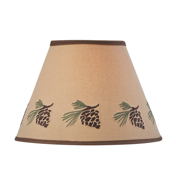 Pinecone Embroidered Shade
