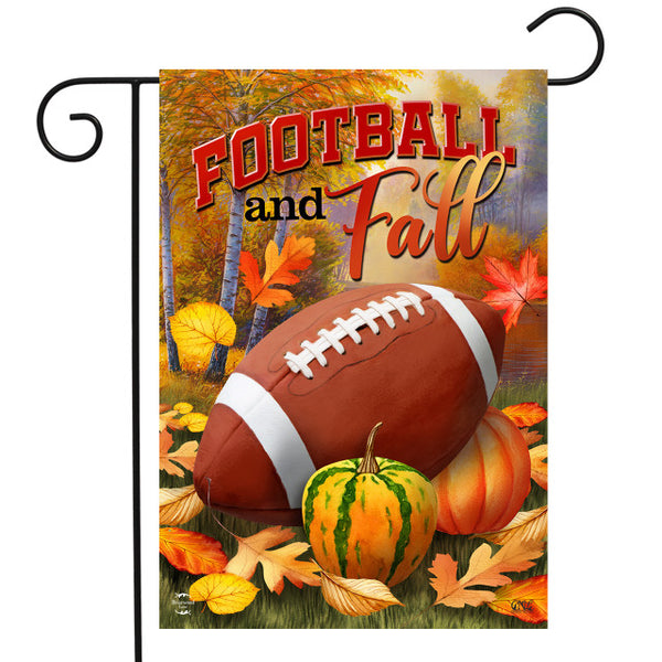 Fall And Football Garden Flag