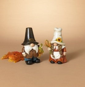 6.3"H Resin Harvest Gnome, 2 Asst