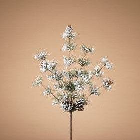 22"L Snowy Pine Pick