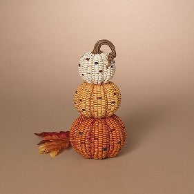 10.6"H Resin Harvest Stacking Corn Pumpkins