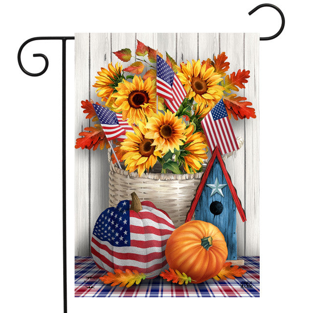 Americana Autumn Garden Flag