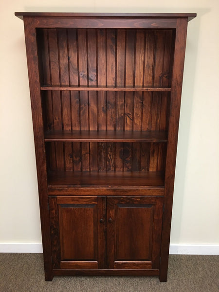 Bookcase-CT54 6' with Doors -Michael's Cherry