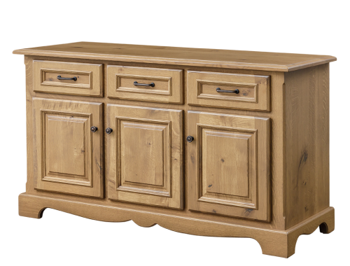 Jasper 3-Door Buffet in Rustic Quarter Sawn White Oak (373 Series)