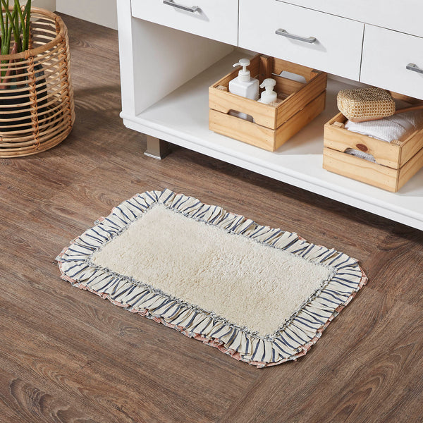 Kaila Ticking Blue Bathmat