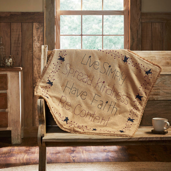 Pip Vinestar Burlap Lap Throw