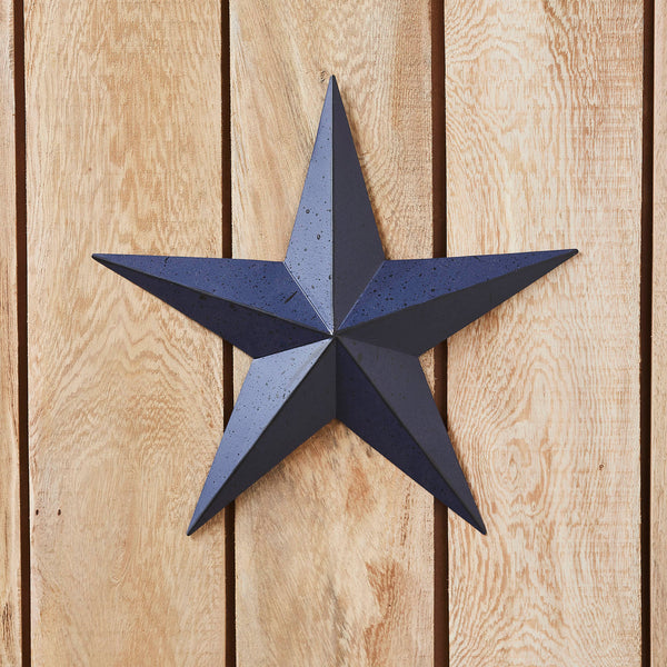 Metal Speckled Navy Distressed Star