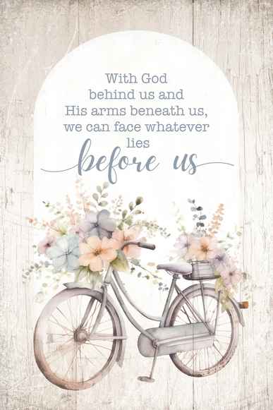 With God Behind Us - Mini Blessings 4X6