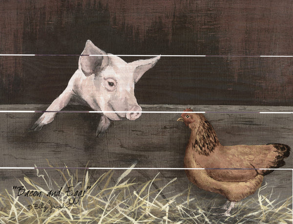 Bacon and Eggs Pallet Art