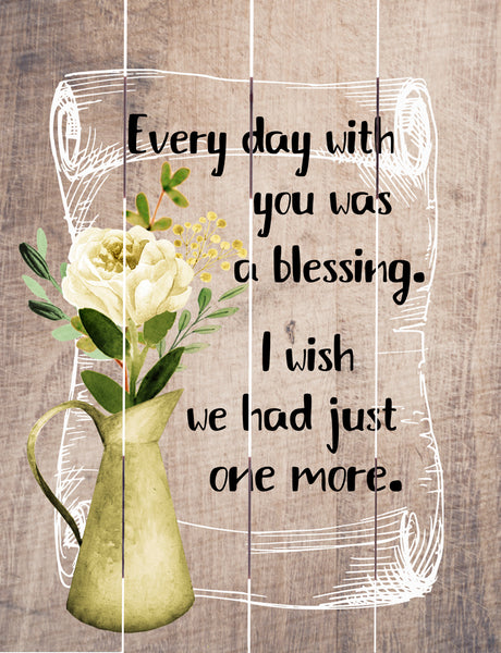 Every day was a Blessing Pallet Art