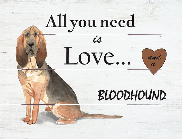 Love and Bloodhound Pallet Art