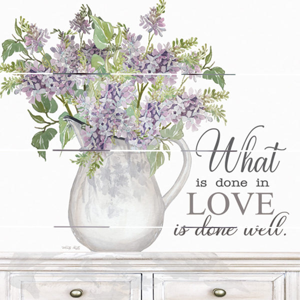 What is Done in Love Pallet Art