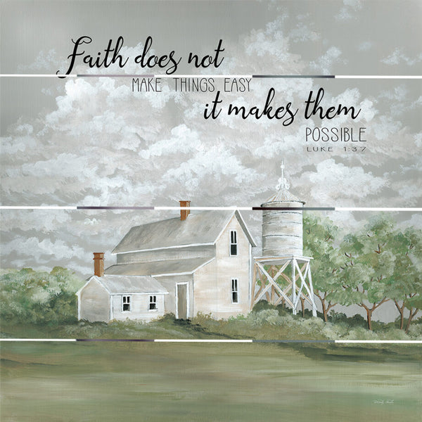 Faith Makes Everything Possible Pallet Art