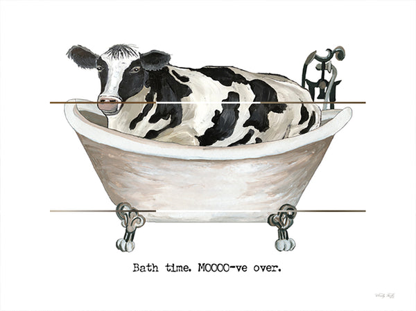 Bath Time Cow Pallet Art