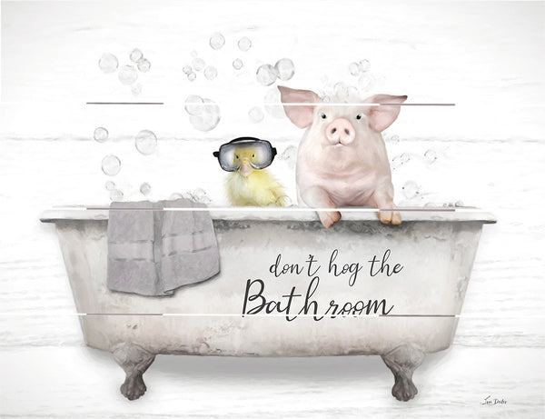 Don’t Hog the Bathroom Pallet Art