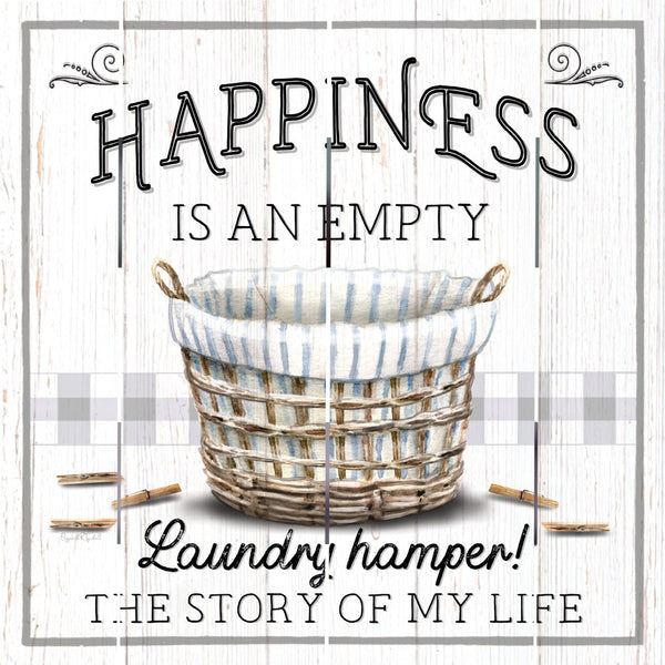 Empty Laundry Hamper Pallet Art