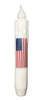 Flag Led Battery Operated Timer Taper Candle - 7"