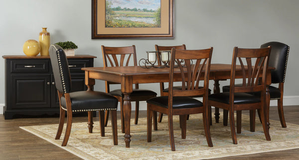 Jasper Table in Rustic Brown Maple Wood (902J Series)
