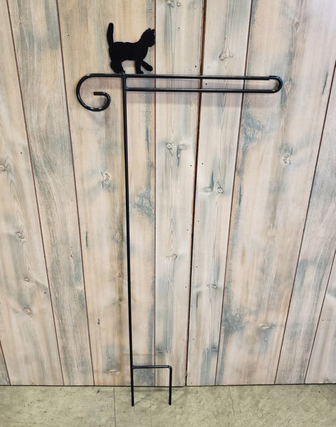 Amish Made Iron - Garden Flag Pole-Cat
