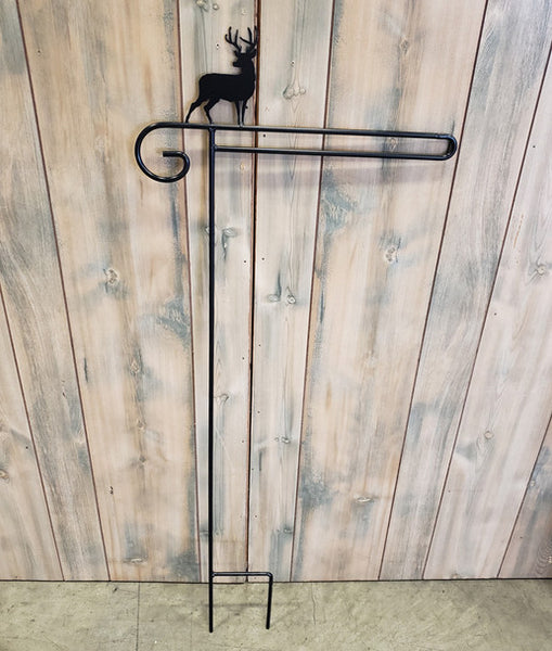 Amish Made Iron - Garden Flag Pole-Deer