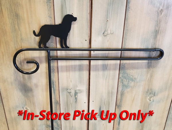 Amish Made Iron - Garden Flag Pole-Dog