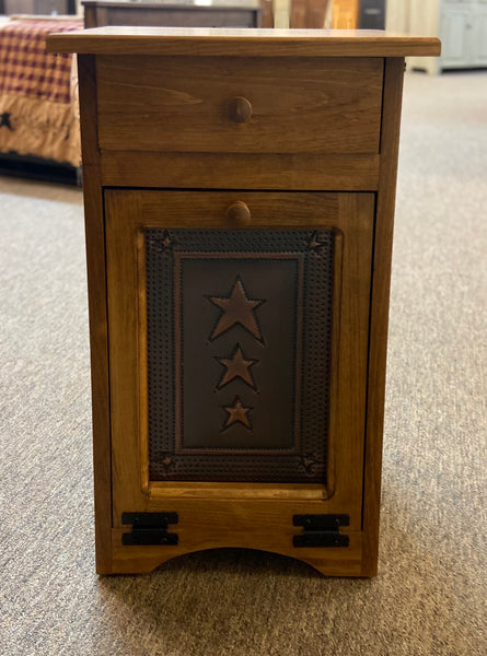 Small Trash Bin-Seely with Copper Star Insert