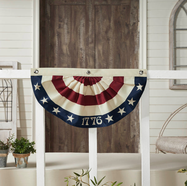 My Country 1776 USA Bunting Flag 12x24