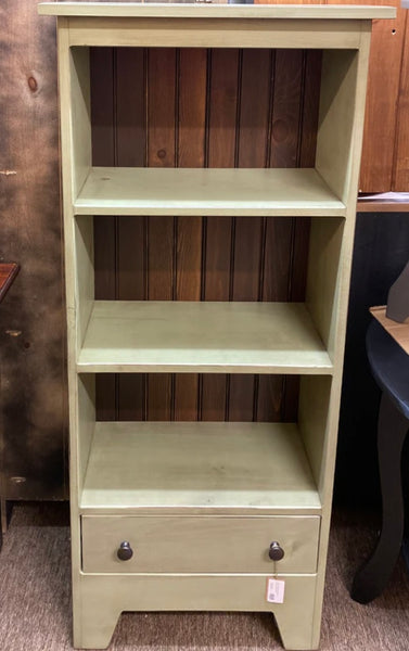 Bookcase-CT04 with Drawer-Sage with Kona