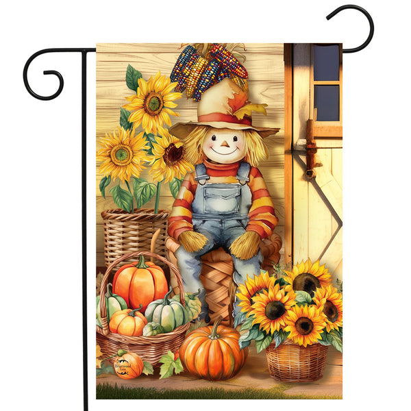 Country Scarecrow Garden Flag