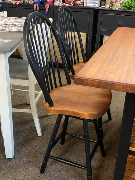 Chair-Bow Back Swivel Pub