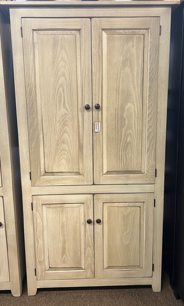 Pantry with Raised Panel Doors - Antique White