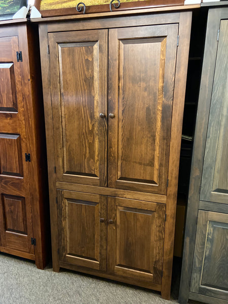 Pantry with Raised Panel Doors - Special Walnut