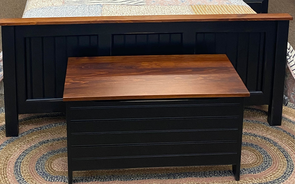 Blanket/Toy Chest-Black with Michael's Cherry