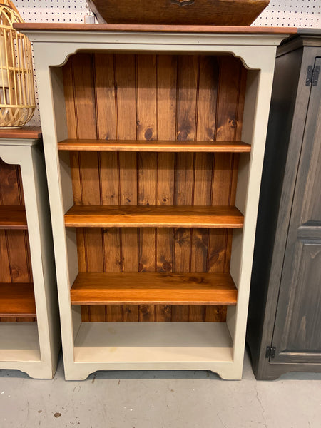 Bookcase-J20 Medium-Gray with Cherry