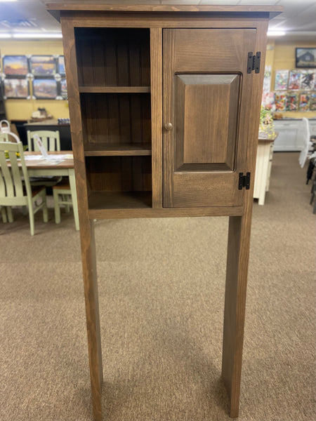 FINAL PRICE-Over the Toilet Cabinet-Pewter Kona with Raised Panel Door