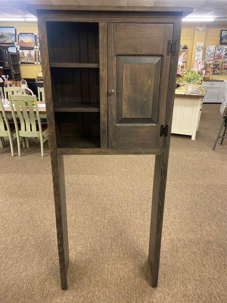 FINAL PRICE-Over the Toilet Cabinet-Antique Slate with Raised Panel Door