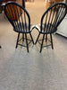 Chair-Windsor Swivel Pub - Black - Set of 2