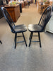 Chair-Windsor Swivel Pub - Black - Set of 2