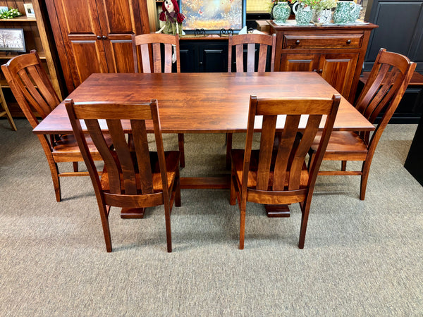 J3242-SBase-Amish Made Table Set-Michael's Cherry