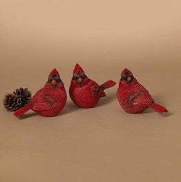 4.33"L Resin Holiday Cardinal