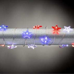 Patriotic Acrylic Star Light String